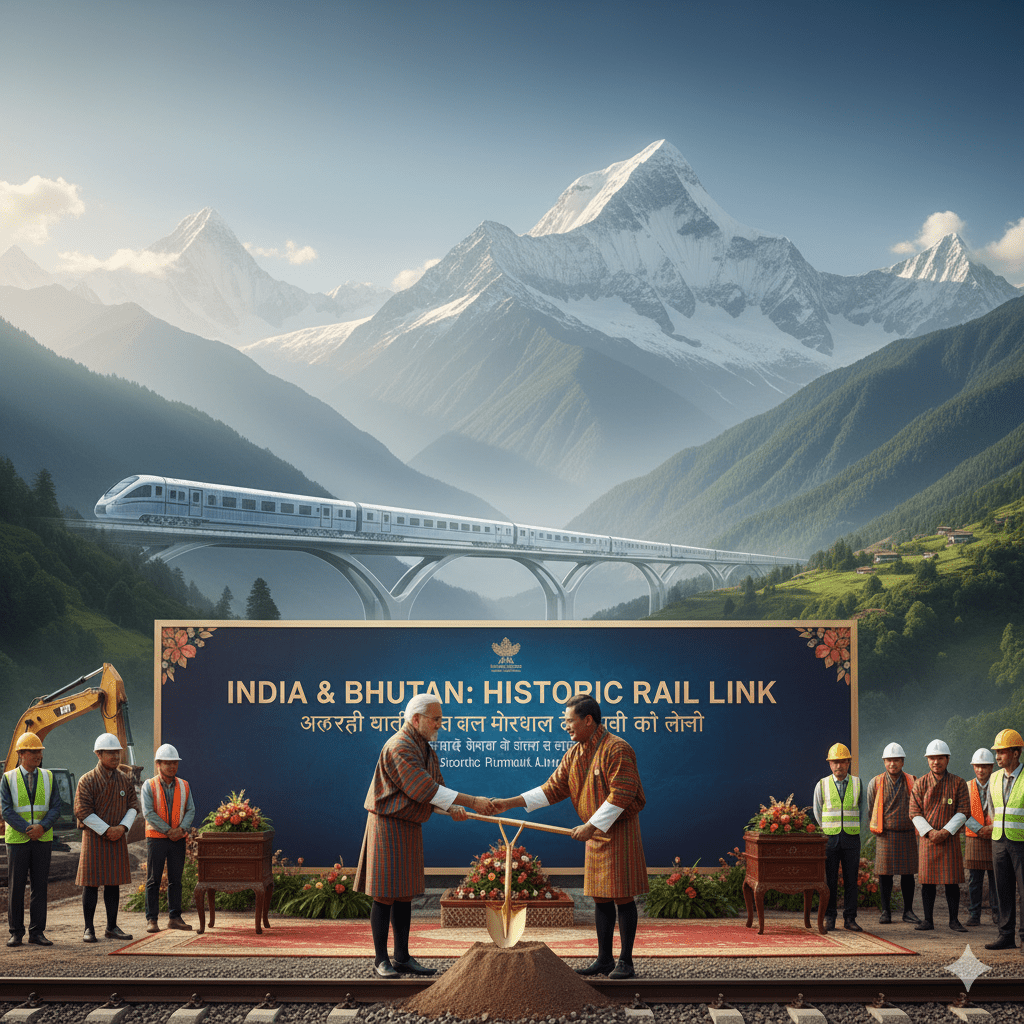 India and Bhutan Announce Historic Rail Link to Boost Trade and Connectivity